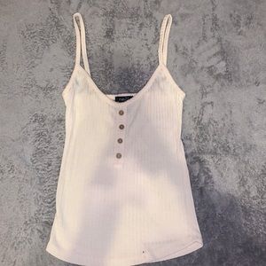 cream colored cropped tank top